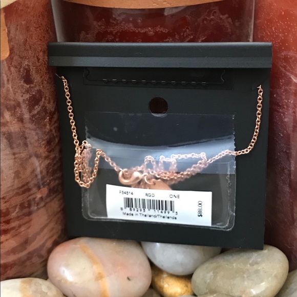 🎁🆕SALE!*Coach Open Circle Stone Strand Necklace Gold - Picture 6 of 7